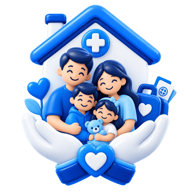 Imagen institucional de Fundación Espectro Azul sobre salud, bienestar y acompañamiento familiar