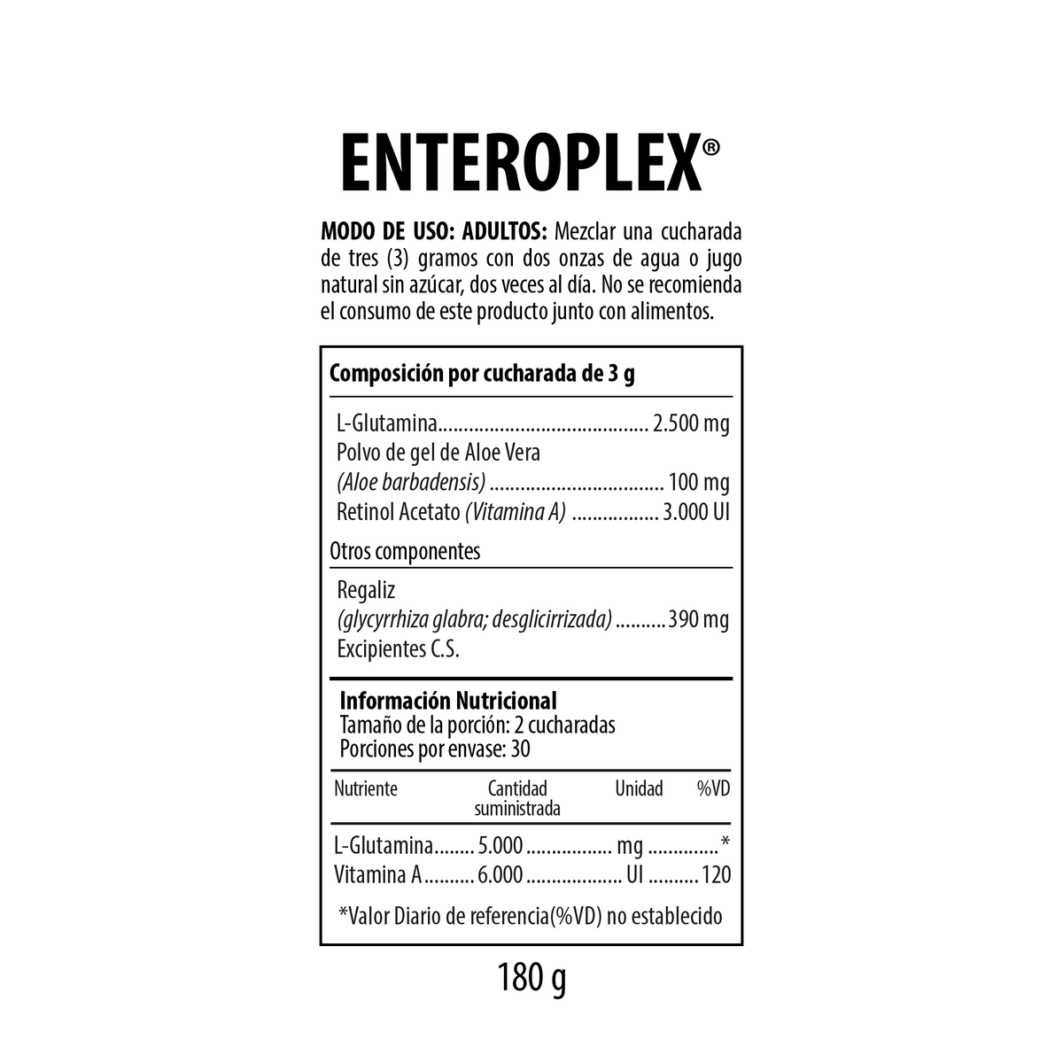 Enteroplex® suplemento dietario NutraBiotics en presentación comercial