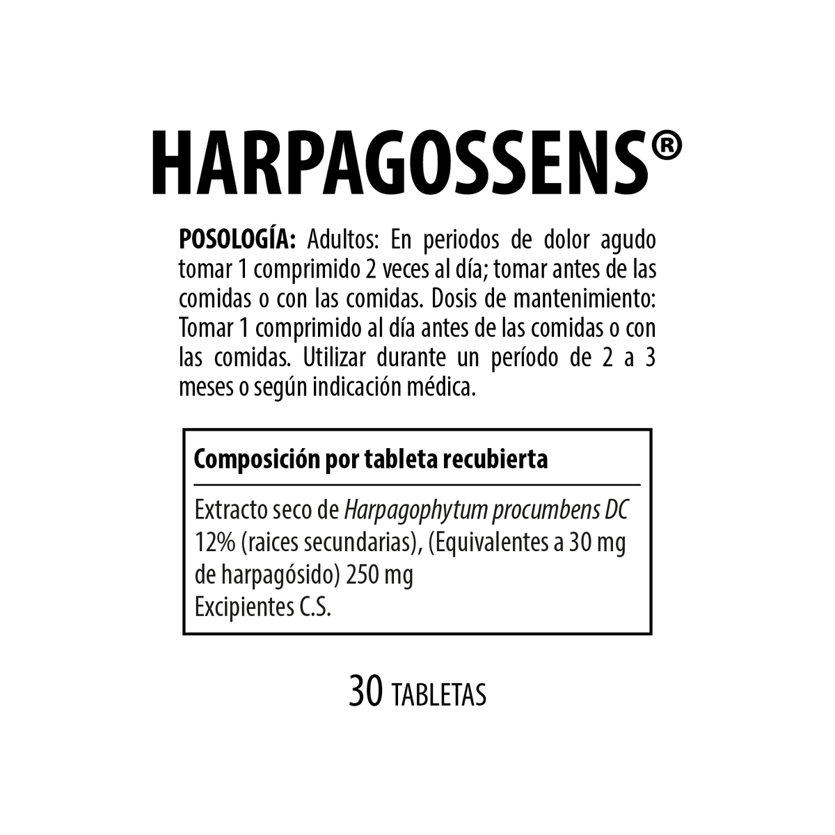 Harpagoessens® suplemento dietario NutraBiotics en presentación comercial