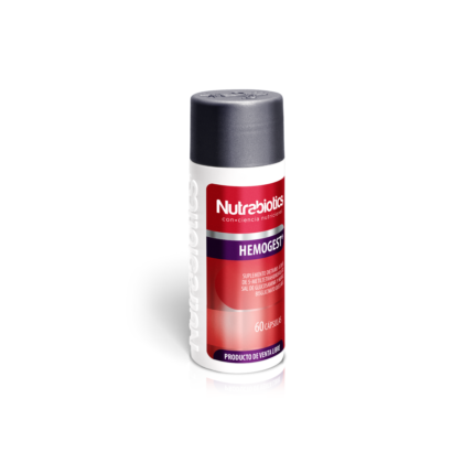 Hemogest® suplemento dietario NutraBiotics en presentación comercial