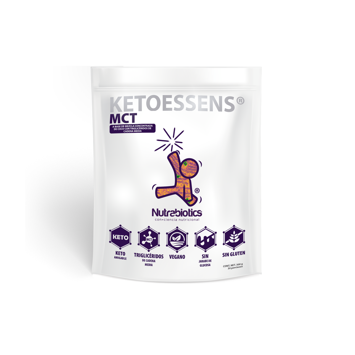 Ketoessens® suplemento dietario NutraBiotics en presentación comercial