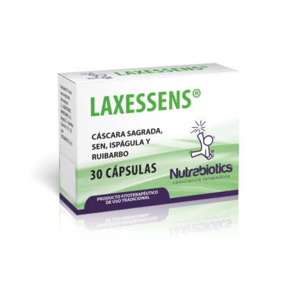 Laxessens® suplemento dietario NutraBiotics en presentación comercial