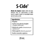 S-Cide® suplemento dietario NutraBiotics en presentación comercial