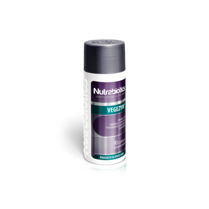Vegezym® suplemento dietario NutraBiotics en presentación comercial